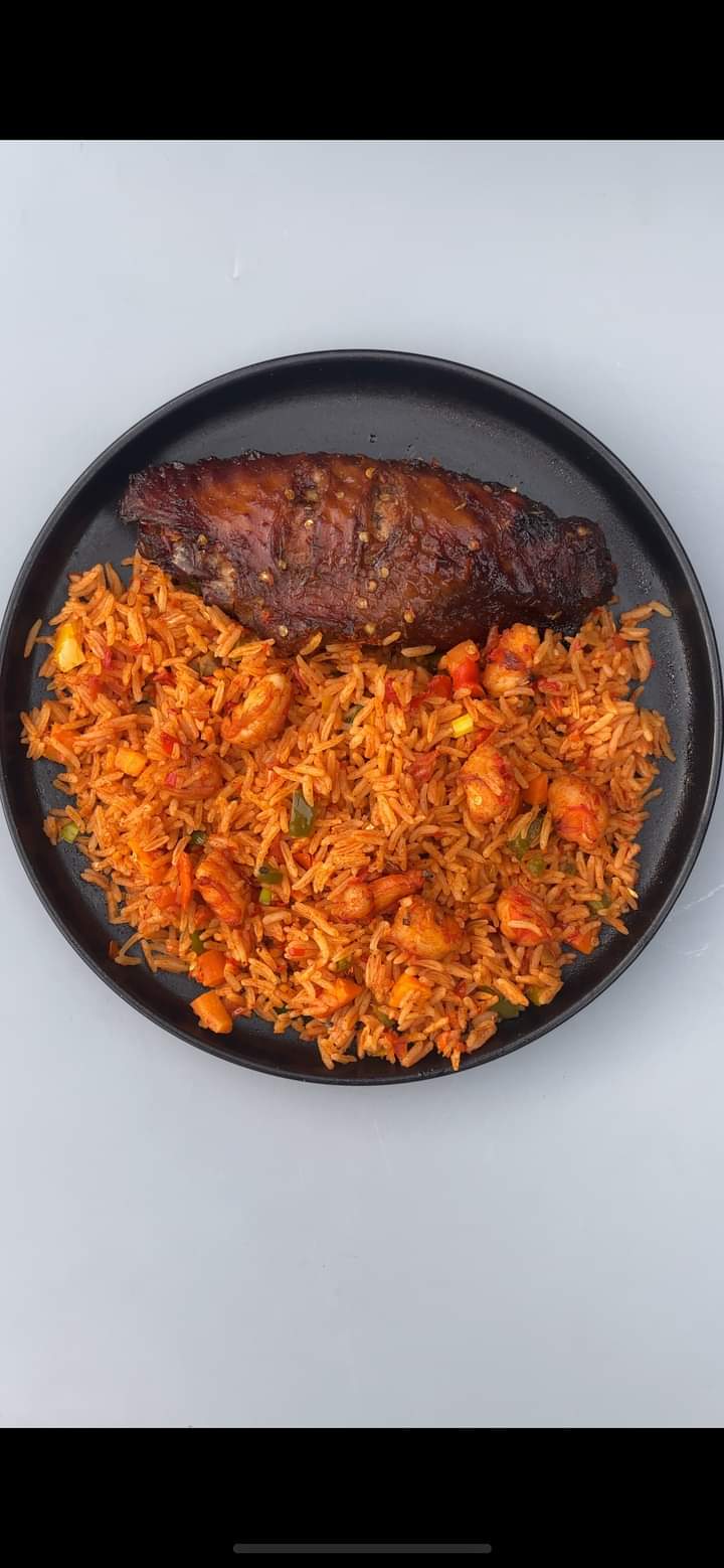 Jollof Rice With Chicken 