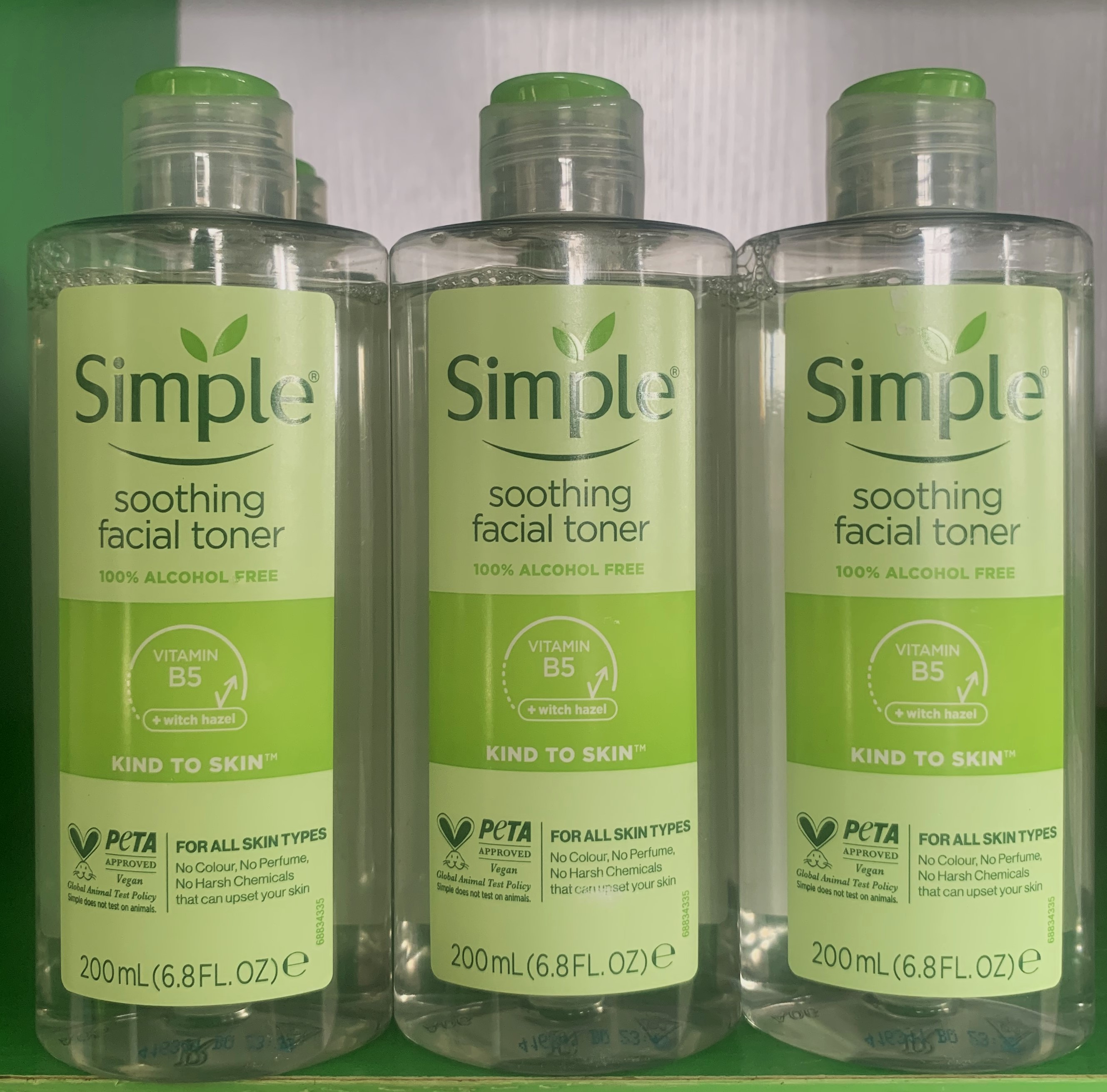 Simple facial toner